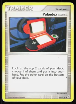 Pokedex HANDY910is 111/130 Uncommon Diamond & Pearl Pokemon LP - Image 1