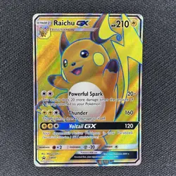 Raichu GX Sun & Moon Promo SM90 Full Art Holofoil Pokemon TCG NM - Image 1