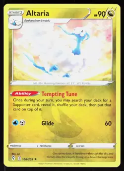 Altaria 106/203 Rare Evolving Skies Pokemon NM - Image 1