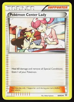 Pokemon Center Lady 68/83 Uncommon Generations Pokemon LP - Image 1