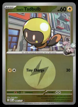 Iono's Tadbulb (Energy Symbol ) 069/217 Ascended Heroes Pokemon Reverse Holo NM - Image 1