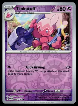 Tinkatuff 084/182 Common Paradox Rift Pokemon Reverse Holo NM - Image 1
