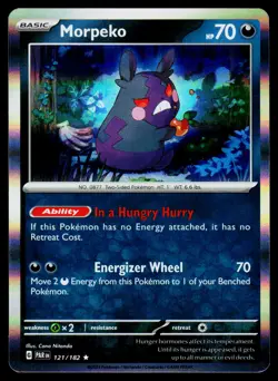 Morpeko 121/182 Rare Paradox Rift Pokemon Holo NM - Image 1