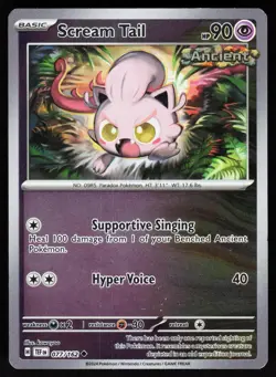 Scream Tail 077/162 Uncommon Temporal Forces Pokemon Reverse Holo NM - Image 1