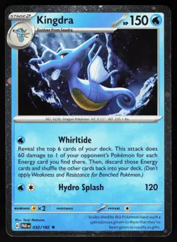 Kingdra 032/182 Rare Paradox Rift Pokemon Cosmos Holo NM - Image 1