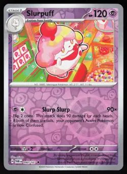 Slurpuff 090/167 Uncommon Twilight Masquerade Pokemon Reverse Holo NM - Image 1