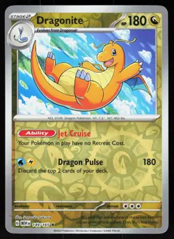 Dragonite 149/165 Rare 151 Pokemon Reverse Holo NM - Image 1