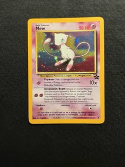Mew Black Star Promo Holo Rare #9 LP 2000 Pokemon League - Image 1