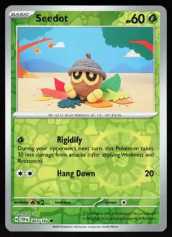 Seedot 003/162 Common Temporal Forces Pokemon Reverse Holo NM - Image 1