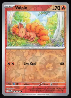 Vulpix 026/167 Common Twilight Masquerade Pokemon Reverse Holo NM - Image 1