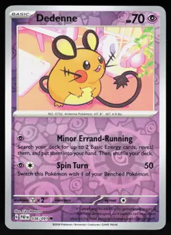 Dedenne 036/091 Common Paldean Fates Pokemon Reverse Holo NM - Image 1