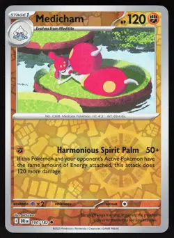 Medicham 100/182 Uncommon Destined Rivals Pokemon Reverse Holo NM - Image 1