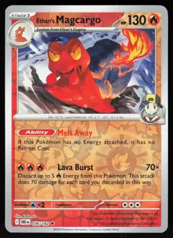 Ethan's Magcargo 036/182 Rare Destined Rivals Pokemon Reverse Holo NM - Image 1