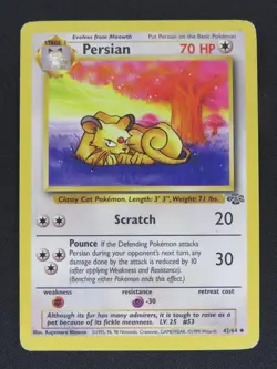 Persian 42/64 Uncommon Jungle Pokemon LP - Image 1