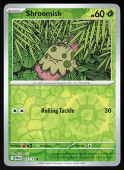 Shroomish 005/182 Common Destined Rivals Pokemon Reverse Holo NM - Image 1