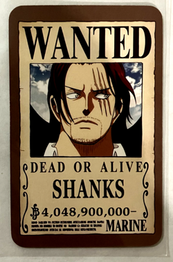Shanks One Piece Wanted Set ACG Holo Anime Card Dead or Alive - Image 4