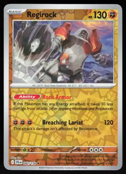 Regirock 082/159 Rare Journey Together Pokemon Reverse Holo NM - Image 1