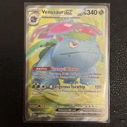 Pokemon TCG Venusaur EX Full Art Rare Card 182/165 Scarlet & Violet 151 - Image 1