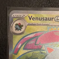 Pokemon TCG Venusaur EX Full Art Rare Card 182/165 Scarlet & Violet 151 - Image 3