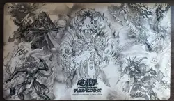 YUGIOH BROTHERHOOD OF THE FIRE FIST TIGER KING ELEPANT ASIA EXCLUSIVE PLAYMAT - Image 1