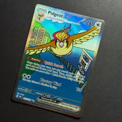 Pokemon TCG Pidgeot ex 225/197 SV03 Obsidian Flames Full Art Holo Secret Card - Image 4