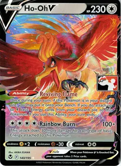 Ho-Oh V Holo Ultra Rare Prize Pack Series Cards 140/195 NM - Image 1