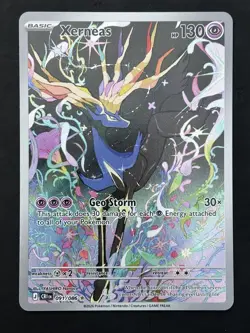 Pokemon TCG Card Xerneas 091/086 Chaos Rising Illustration Rare - NM - Image 1