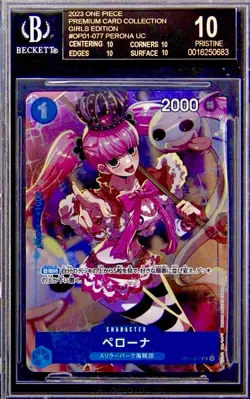 BGS 10 Black Label Perona 2023 One Piece Premium Card Collection Girls Edition - Image 1