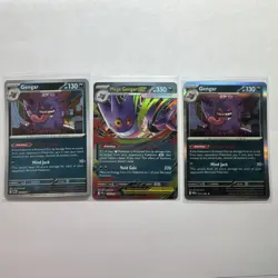 Pokemon TCG Pokemon GO Gengar & Mega Gengar ex 3-Card Lot Holo 056/078 057/078 - Image 1