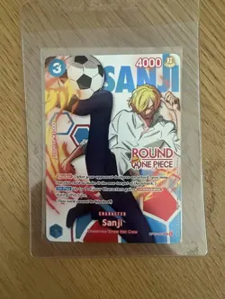 One Piece x Round 1 Sanji OP15-047 Promo Card English - Image 1