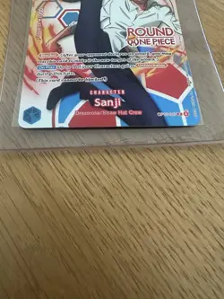 One Piece x Round 1 Sanji OP15-047 Promo Card English - Image 2