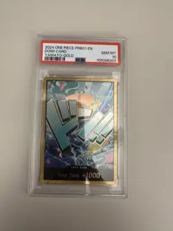 2024 ONE PIECE PRB01-YAMATO-GOLD DON!!EN CARD PSA 10 - Image 1