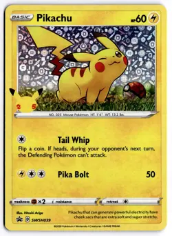 Pikachu - (General Mills) SWSH039 Miscellaneous Cards & Products Promo Holo NM - Image 1