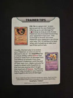 Pokemon TCG Paradox Rift Game Tip Pre release Kit Card Roaring Moon - Image 2