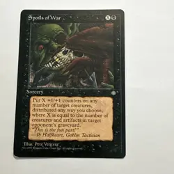 Spoils of War - Magic the Gathering MtG - Ice Age - MP/LP - Image 1