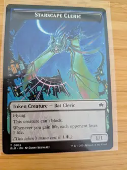 MTG Starscape Cleric Token 0015 Bloomburrow M/NM Free UK P&P - Image 1