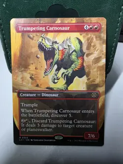 Trumpeting Carnosaur - Borderless NM, English MTG Lost Caverns of Ixalan - Main - Image 1