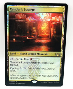 MTG Xanders Lounge FOIL 260/281 NM+ Streets of New Capenna SNC Never Played 2022 - Image 1