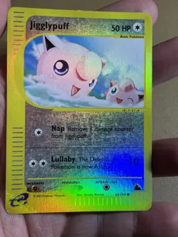 Pokemon Vintage TCG Jigglypuff 68/144 Skyridge Reverse Holo e-Card Series - Image 1