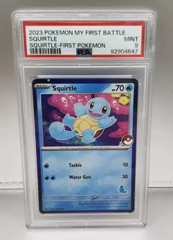 2023 Pokemon Squirtle (Blue Border) My First Battle Squirtle Deck RARE - LOW POP - Image 1