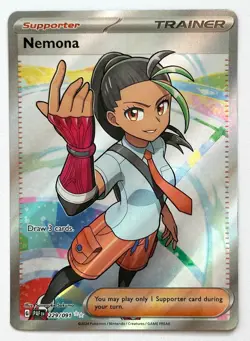 Nemona 229/091 -Pokemon TCG- Paldean Fates - Ultra Rare Full Art Trainer - NM/M - Image 1