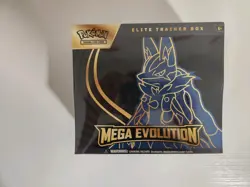 Mega Evolution Elite Trainer Box ETB Lucario Pokemon TCG Factory Sealed - Image 1