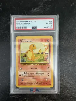 Charmander, Pokemon Base Set (1999), PSA 6, 46/102 - Image 1
