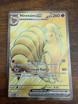 Ninetales ex 186/165 Ultra Rare 151 Pokemon Holo Near Mint - Image 1
