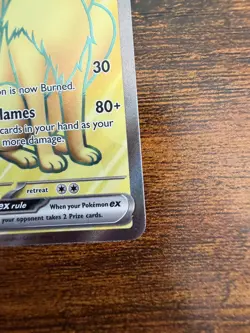Ninetales ex 186/165 Ultra Rare 151 Pokemon Holo Near Mint - Image 2