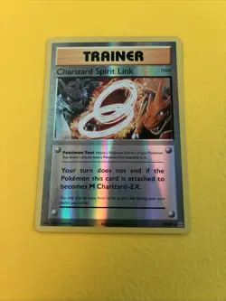 Pokemon XY Evolutions Charizard Spirit Link Trainer Reverse Holo NM 75/108 - Image 1