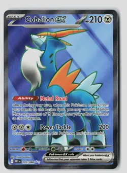 Cobalion ex 103/086 Ultra Rare Chaos Rising Pokemon Holo NM - Image 1