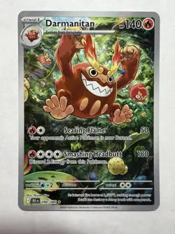 Pokemon TCG Darmanitan 098/086 Black Bolt Illustration Rare Holo NM - Image 1