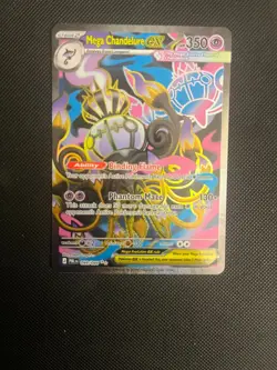 Mega Chandelure Ex 099/084 Full Art Pitch Black Pokemon TCG - Image 1
