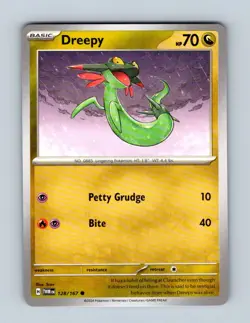 Dreepy 128/167 Common Twilight Masquerade Pokemon Near Mint - Image 1